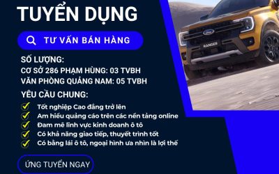 ford da nang tuyen dung tu van ban hang